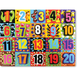 Melissa & Doug - Jumbo Numbers Chunky Puzzel