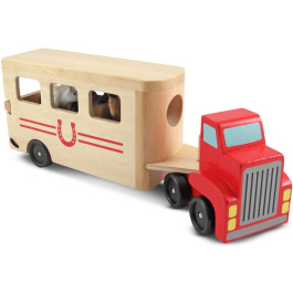 Melissa & Doug - Houten Paardentrailer