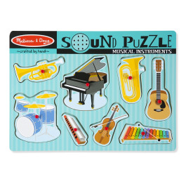 Melissa & Doug - Puzzel Met Geluiden - Muziekinstrumenten