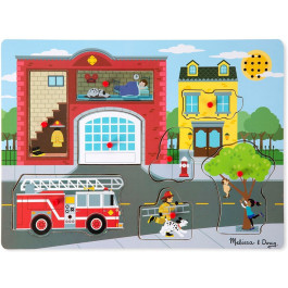 Melissa & Doug - Puzzel Met Geluiden Brandweer