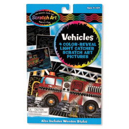 Melissa & Doug - Scratch Art Voertuigen