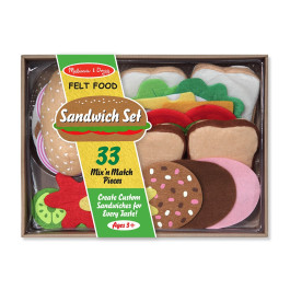 Melissa & Doug - Voedsel Sandwichset van Vilt 