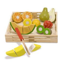 Melissa & Doug - Kratje met Houten Snijdbaar Fruit