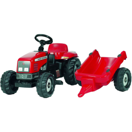 Rolly Toys - rollyKid Massey Ferguson met aanhanger 