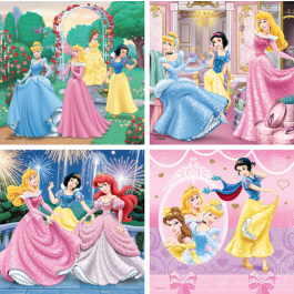 puzzle beeldschone prinsessen (6, 9, 12, 16)