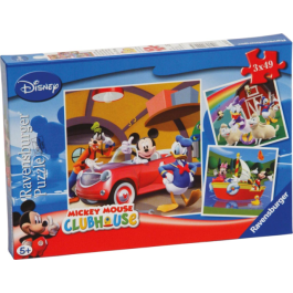 Ravensburger - Iedereen houdt van Mickey - Kinderpuzzel (3x49)