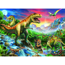 Ravensburger Kinderpuzzel - Bij de Dinosaurussen (100XXL)