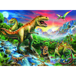 Ravensburger Kinderpuzzel - Bij de Dinosaurussen (100)