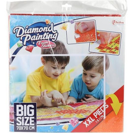 Diamond painting - XXL 70 x 70 cm met stickers - 6 assorti