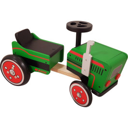 Playwood - Houten Loopauto Tractor - Groen