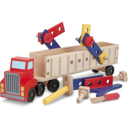 Melissa & Doug - Houten Vrachtwagen Bouwset - (12758)