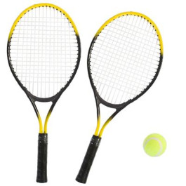 SportX Tennis Set - 2 Rackets met Bal (Geel)