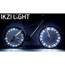 IkziLight Fietswielverlichting 18 LED / 2,2m - Wit