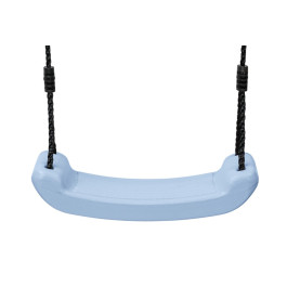 Swingking Schommelzitje Kunststof - Pastel Blauw met Zwart Touw