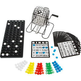 Bingo spel met molen en kaarten