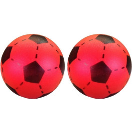 Foam voetbal 20 cm Rood - 2st