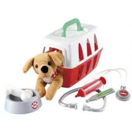Ecoiffier - Hondje met Verzorgingsset - incl. Reismand