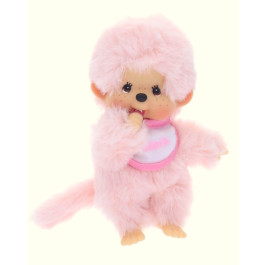 Monchhichi met slab 15 cm - pastel roze