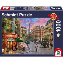 Schmidt - Straat naar de Eiffeltoren (1000) - Puzzel