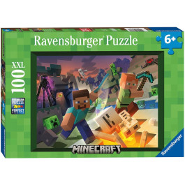 Ravensburger Kinderpuzzel - Monsters van Minecraft (100)