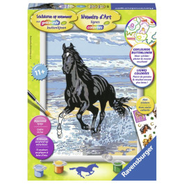 Ravensburger - Schilderen op nummer - Paard in de branding