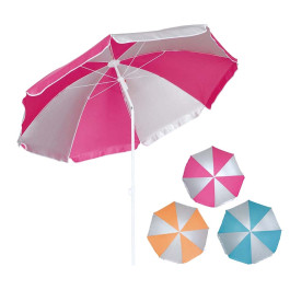 Parasol met UV bescherming - Blauw/Wit