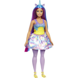 Barbie Dreamtopia - Barbiepop - Eenhoorn met gele top