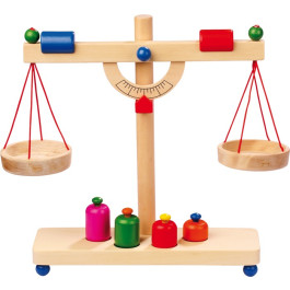 Houten Weegschaal