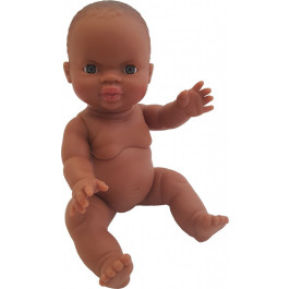 8431031340360 - Paola Reina - Babypop Gordi - meisje donker zonder kleren ( donker blauwe ogen) - 34cm
