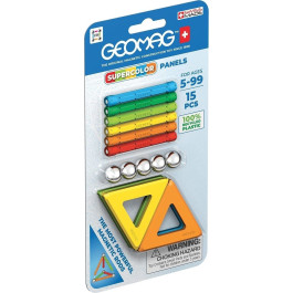 Geomag - Supercolor Panels Recycled Blister 15 pcs