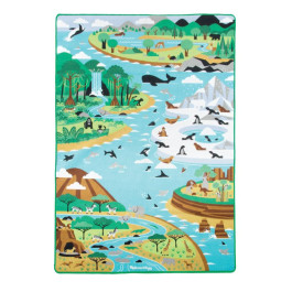 Melissa & Doug - Jumbo Wereldreis Speelkleed Met Dieren (200X147cm) - 15192