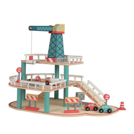 Egmont Toys - Houten garage met bouwkraan