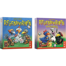 999 Games - Regenwormen + Uitbreiding SET