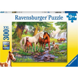 4005556129041 - Ravensburger - Wilde Paarden Bij De Rivier (300)