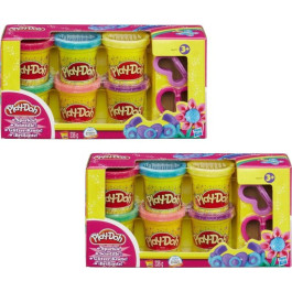 Play-Doh Glitter Klei - 12 Potjes - 2 verpakkingen - Voordeelbundel