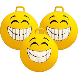 Skippybal smiley 65 cm Geel 3X