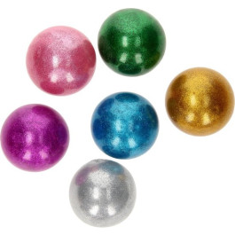 Squishy Glitterbal - Zilver
