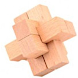 Houten Breinbreker Puzzel 4,5 Cm - puzzel G