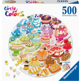 Ravensburger - Round puzzle Circle of colors - Desserts pastries (500)