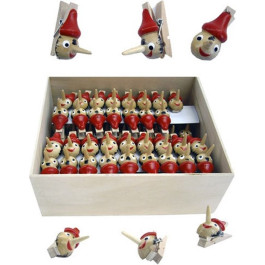 72x Knijpers pinokkio 3,5 cm