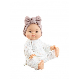 8431031041243 - Paola Reina - Babypop Gordi - meisje met bruine strik 34cm