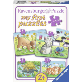 My first puzzles - Schattige huisdieren (2,4,6,8)