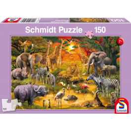 Schmidt - Animals in Africa (150) - Puzzel