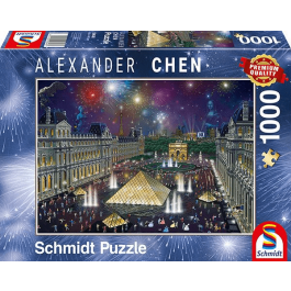 Schmidt -Vuurwerk bij het Louvre (1000) - Puzzel