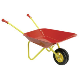 Playfun KinderKruiwagen Metaal Rood/ geel