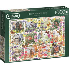 Falcon puzzel Country Calender - Legpuzzel - 1000 stukjes