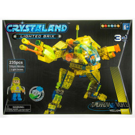 Crystaland Yellow Bot - Bouwset met Lichtgevend blokje - 235 dlg