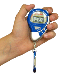 Stopwatch sport timer met alarm Blauw