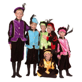 Verkleedpak zwarte piet 7-9 jaar