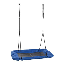 Swing King - Nestschommel Canvas Rechthoeking - Blauw